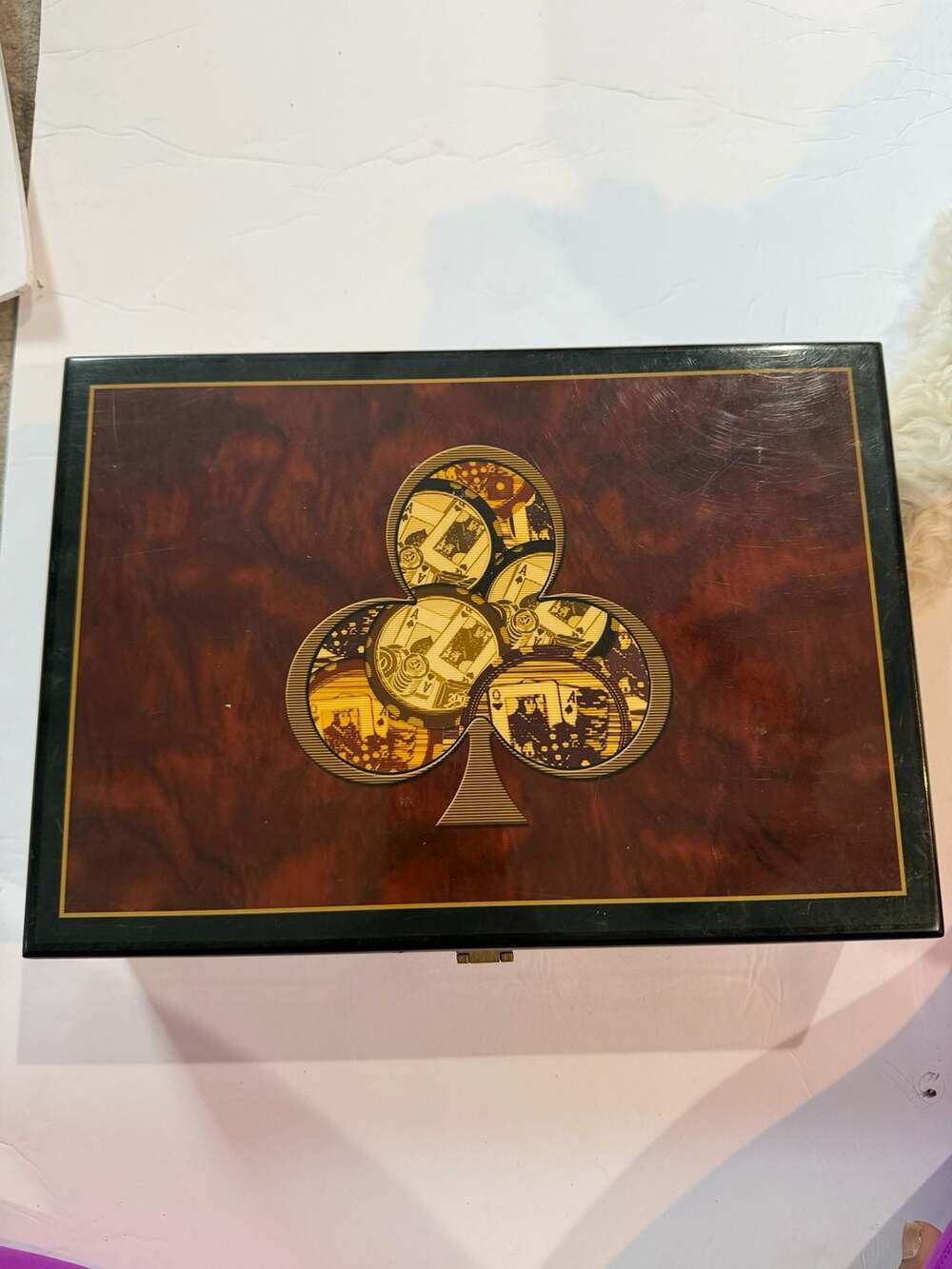 Poker Set in Wooden Case -